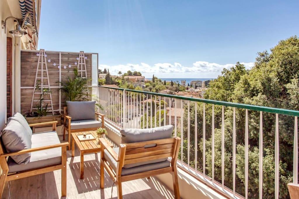 L36 Sea View Terrace 10Min Walking To Sea/Parking & Ac Nice Exterior foto